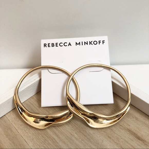 Rebecca Minkoff Jewelry - NWOT Rebecca Minkoff organic hoop earrings